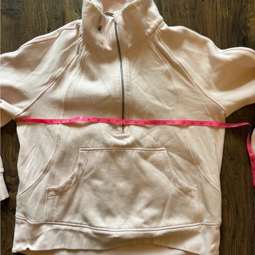 Light Pink Lululemon Quarter-Zip Sweatshirt - Picture 7 of 7